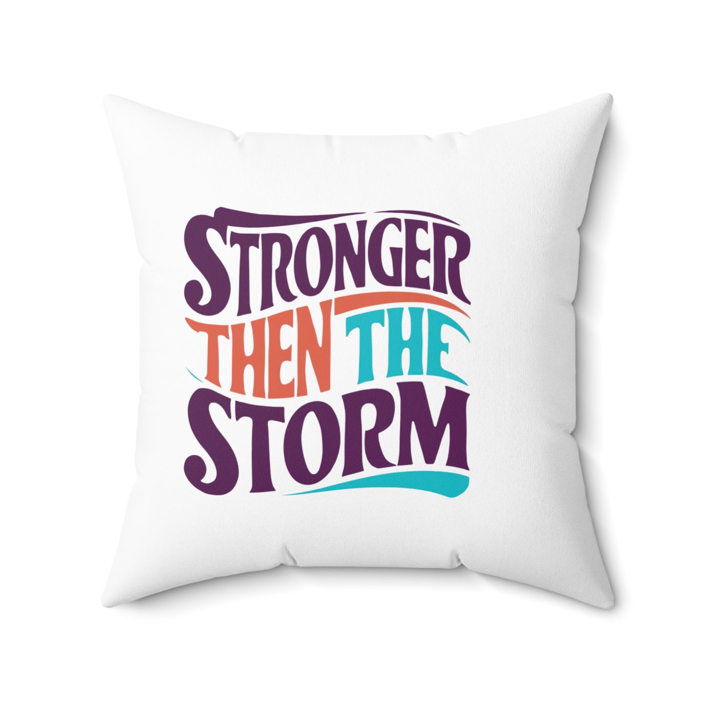 Stronger Spun Polyester Square Pillow