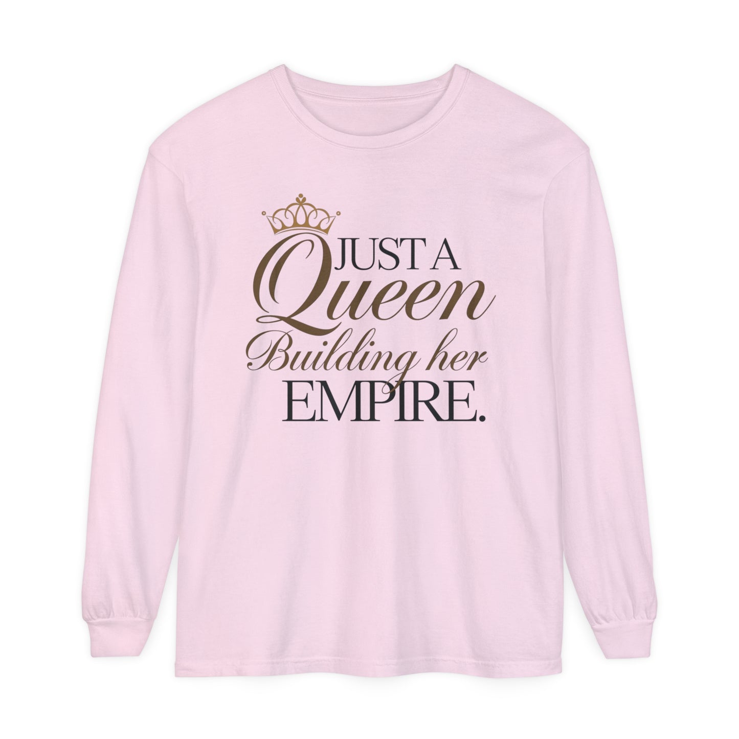 Just A Women Garment-dyed Long Sleeve T-Shirt