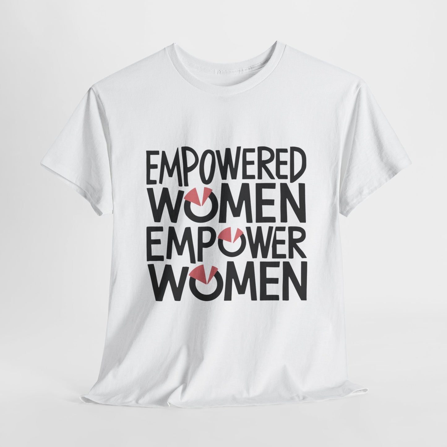 Empowered Printed T Shirt with Hearts