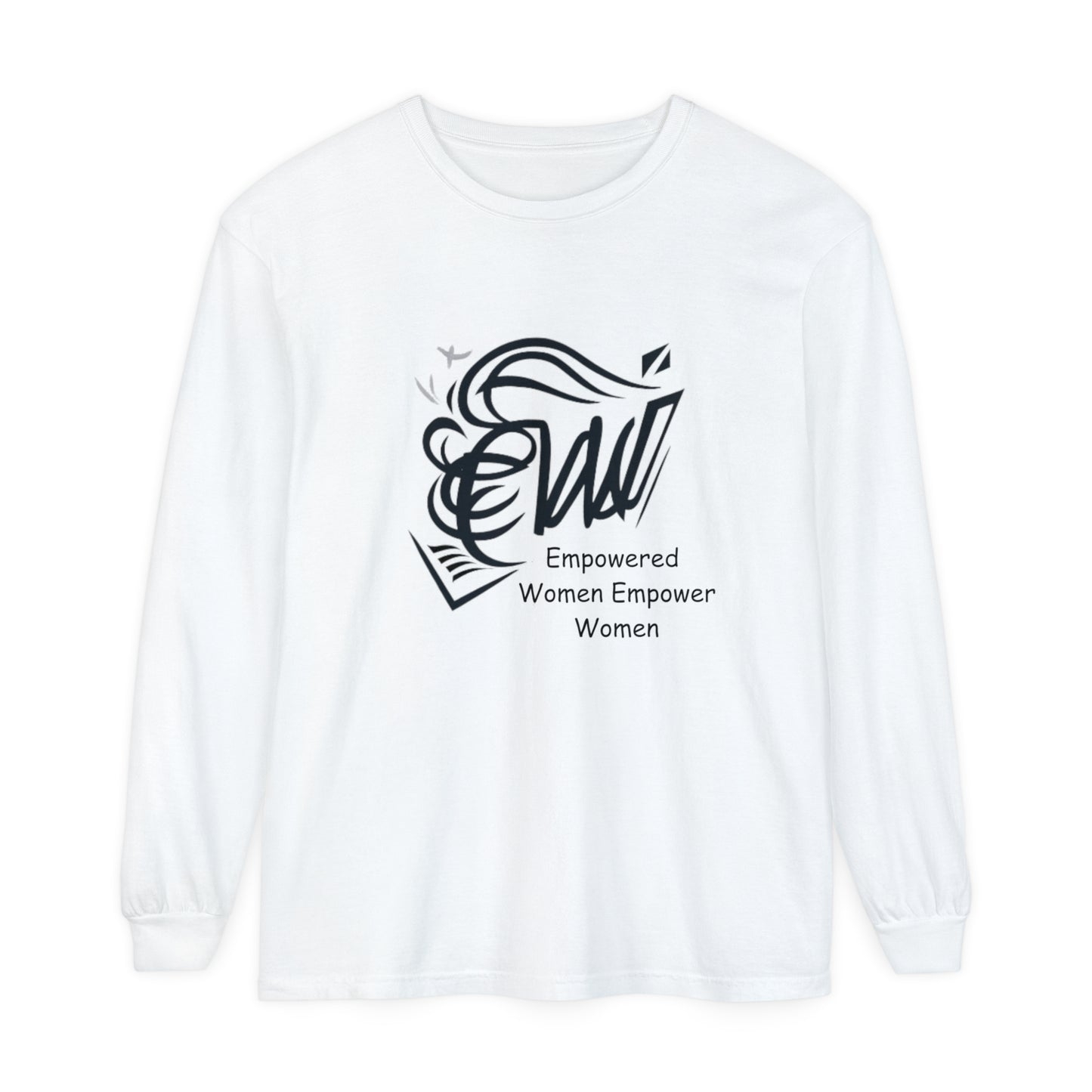Empowered Women Garment-dyed Long Sleeve T-Shirt
