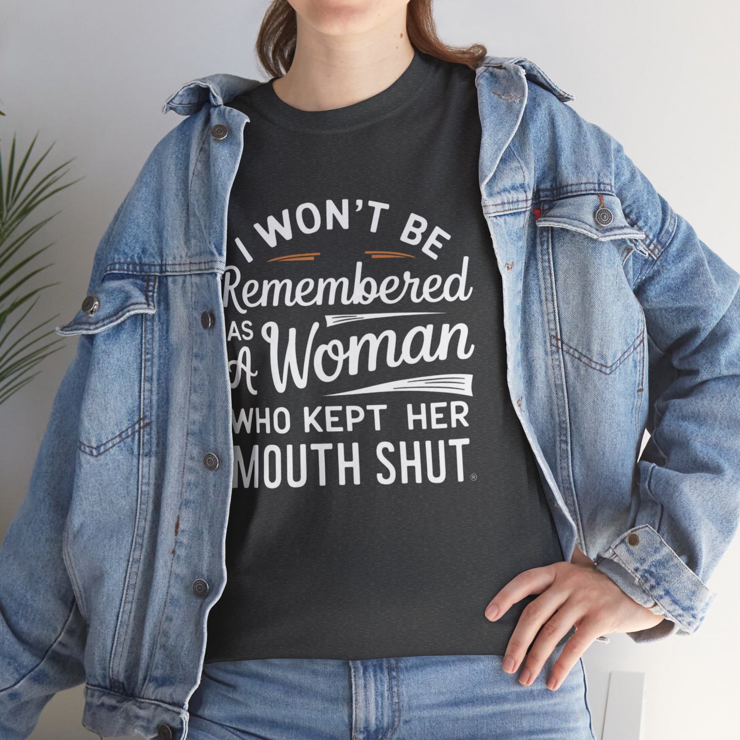 I WON'T Be Printed  T Shirt with Hearts