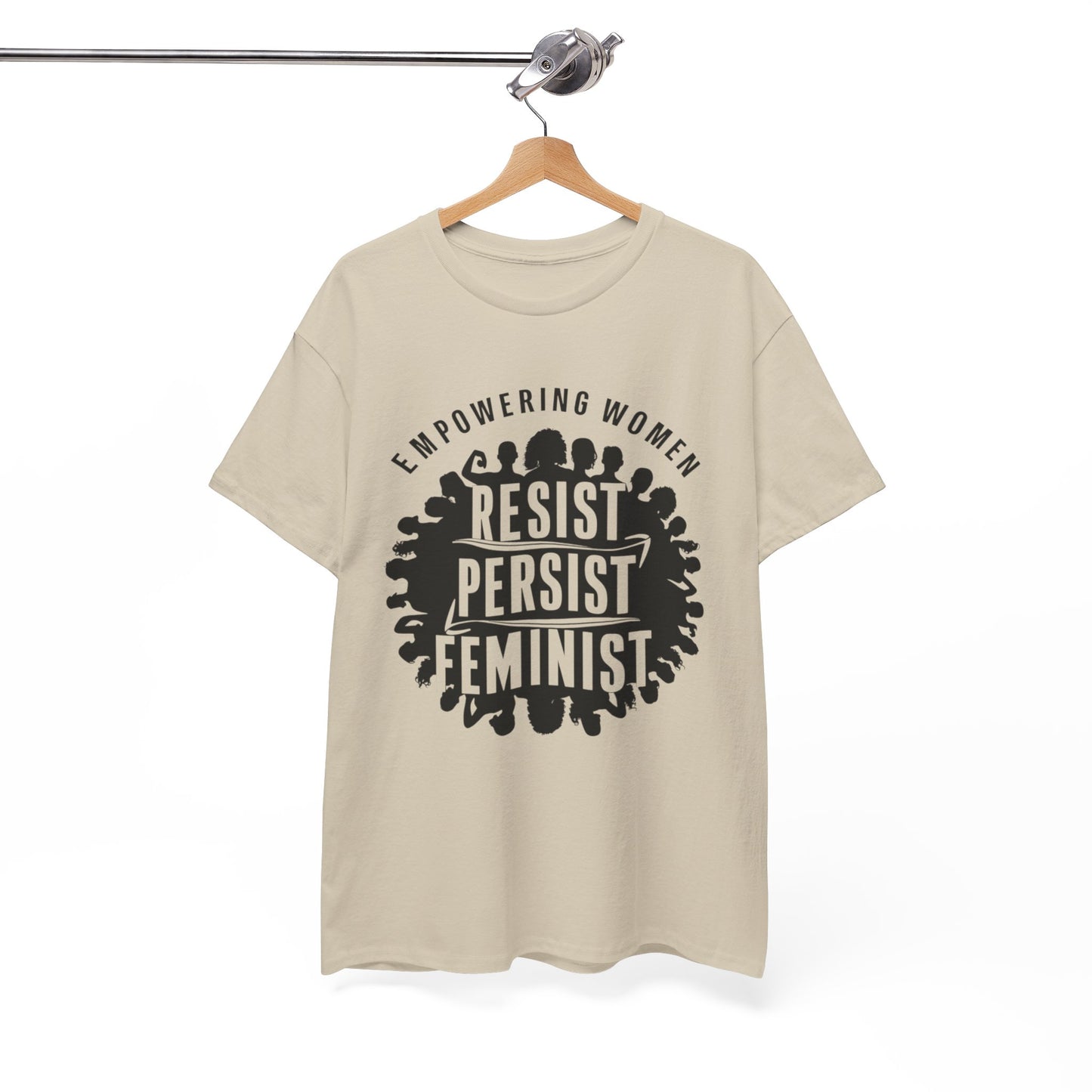 Empowering Women Printed T Shirt with Hearts