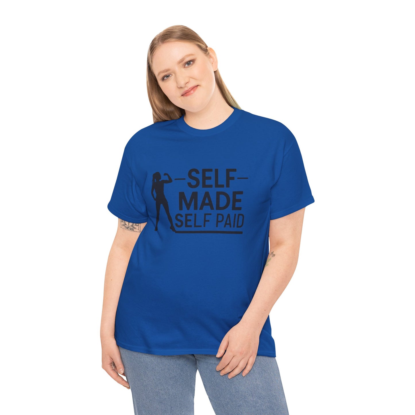 Self Made Printed T Shirt with Hearts