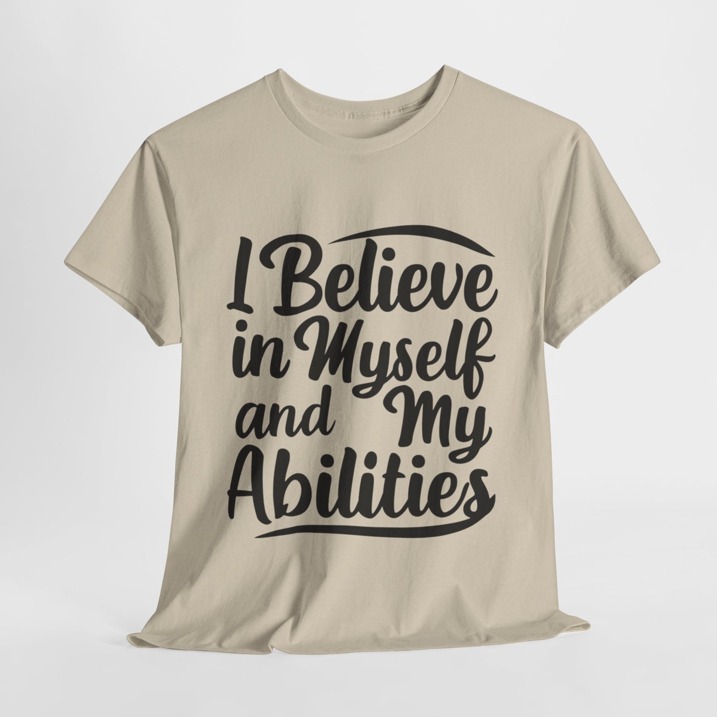 I Believe Printed T Shirt with Hearts
