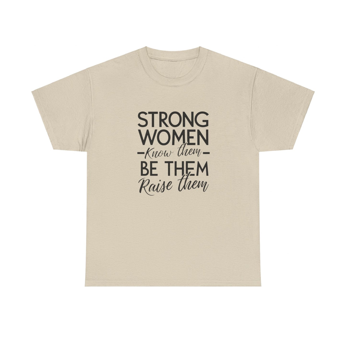 Strong Women Printed T Shirt with Hearts