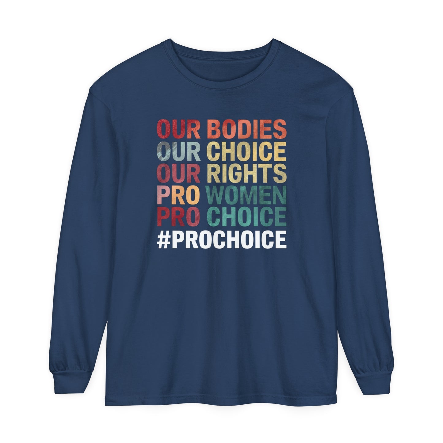 Our Bodies Women Garment-dyed Long Sleeve T-Shirt