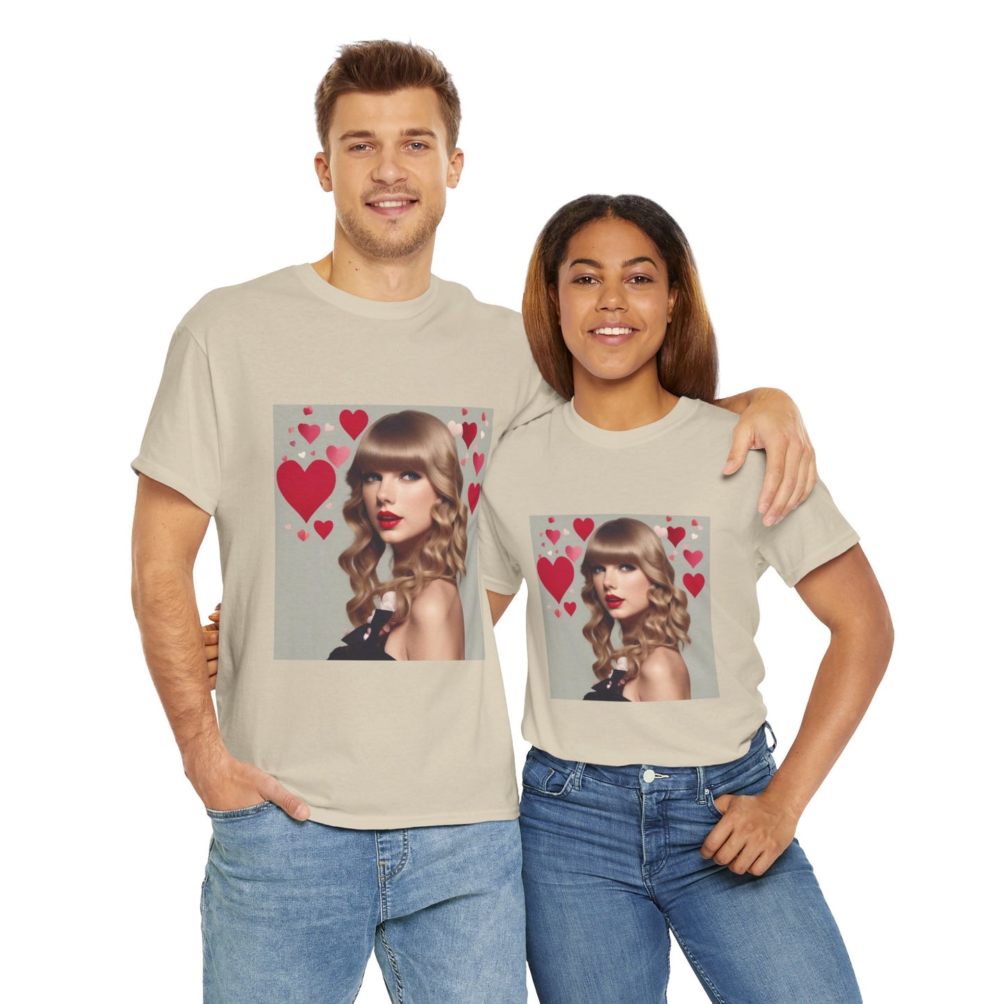 Taylor Swift T Shirt with Hearts