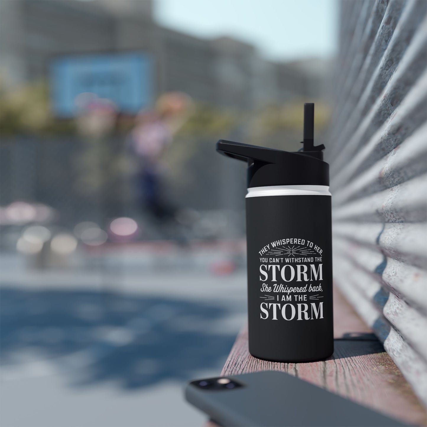 They Whispered Stainless Steel Water Bottle, Standard Lid