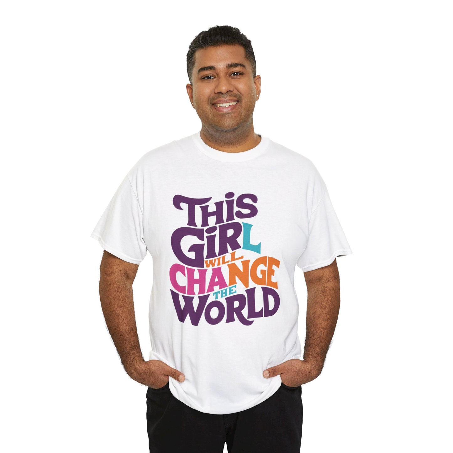 This Girl Printed  T Shirt with Hearts