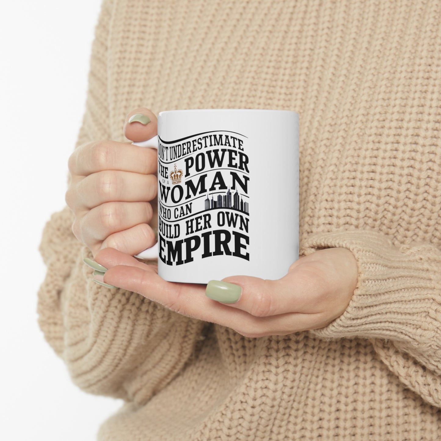 Don't Underestimate Printed Ceramic Mug, (11oz, 15oz)