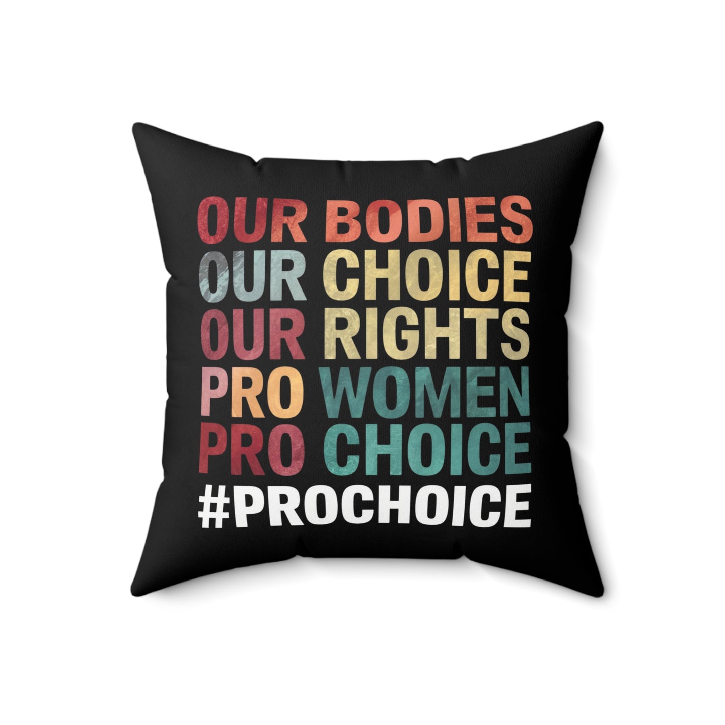 Our Bodies Spun Polyester Square Pillow