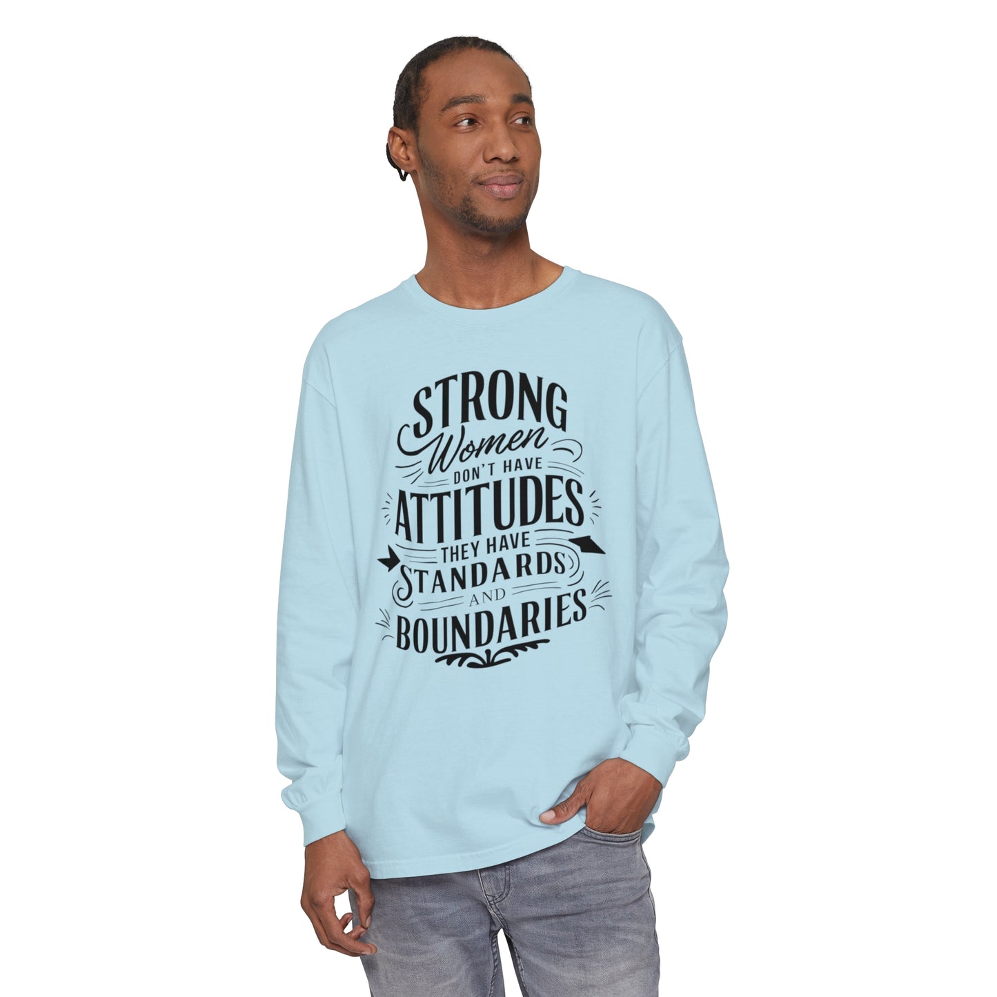 Strong Women Women Garment-dyed Long Sleeve T-Shirt