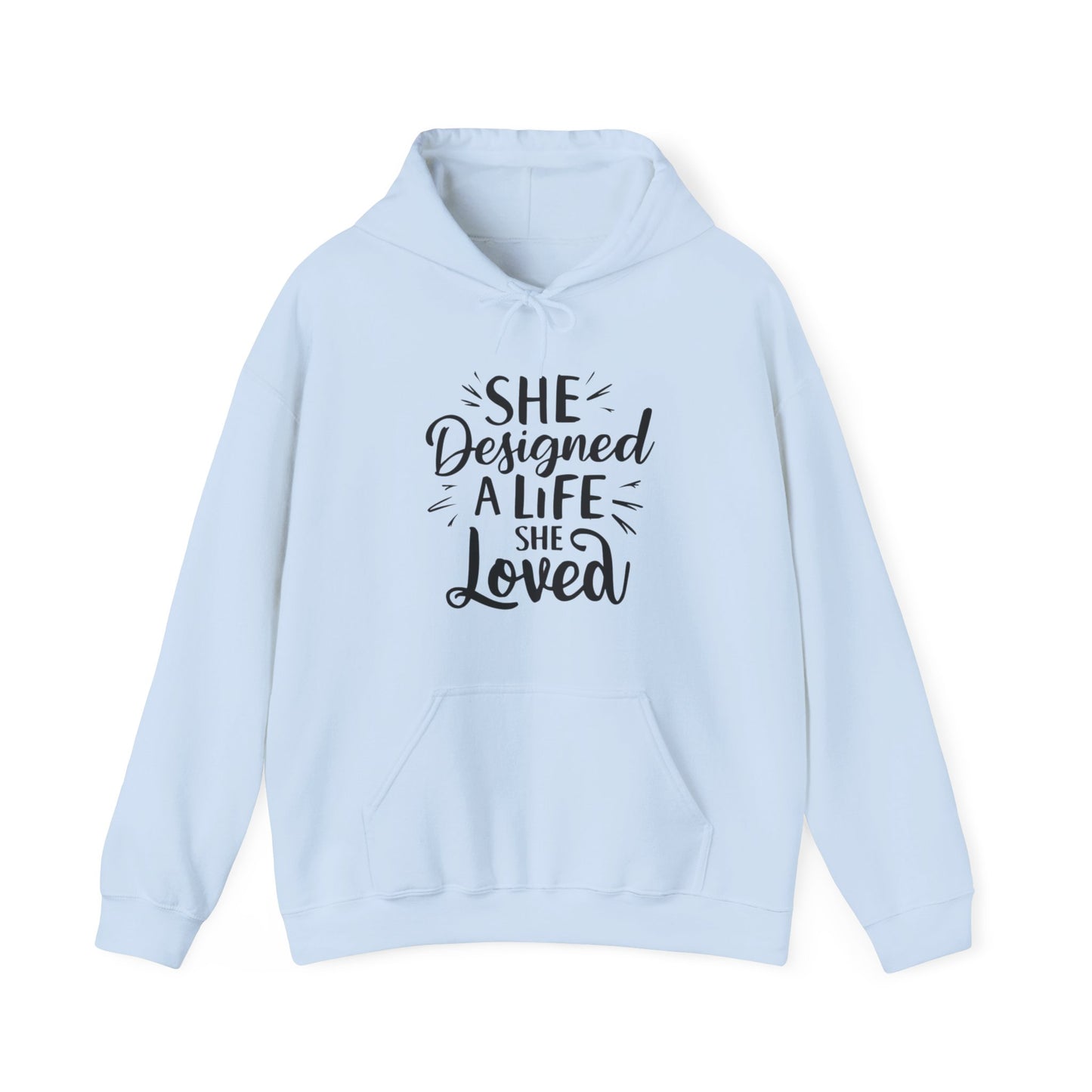 She Designed Printed Unisex Heavy Blend™ Hooded Sweatshirt