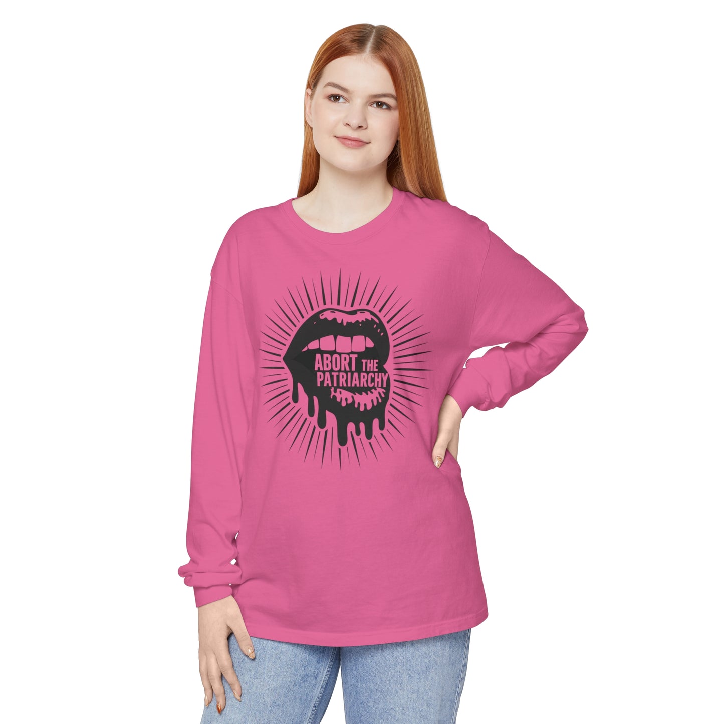 Abort The Women Garment-dyed Long Sleeve T-Shirt