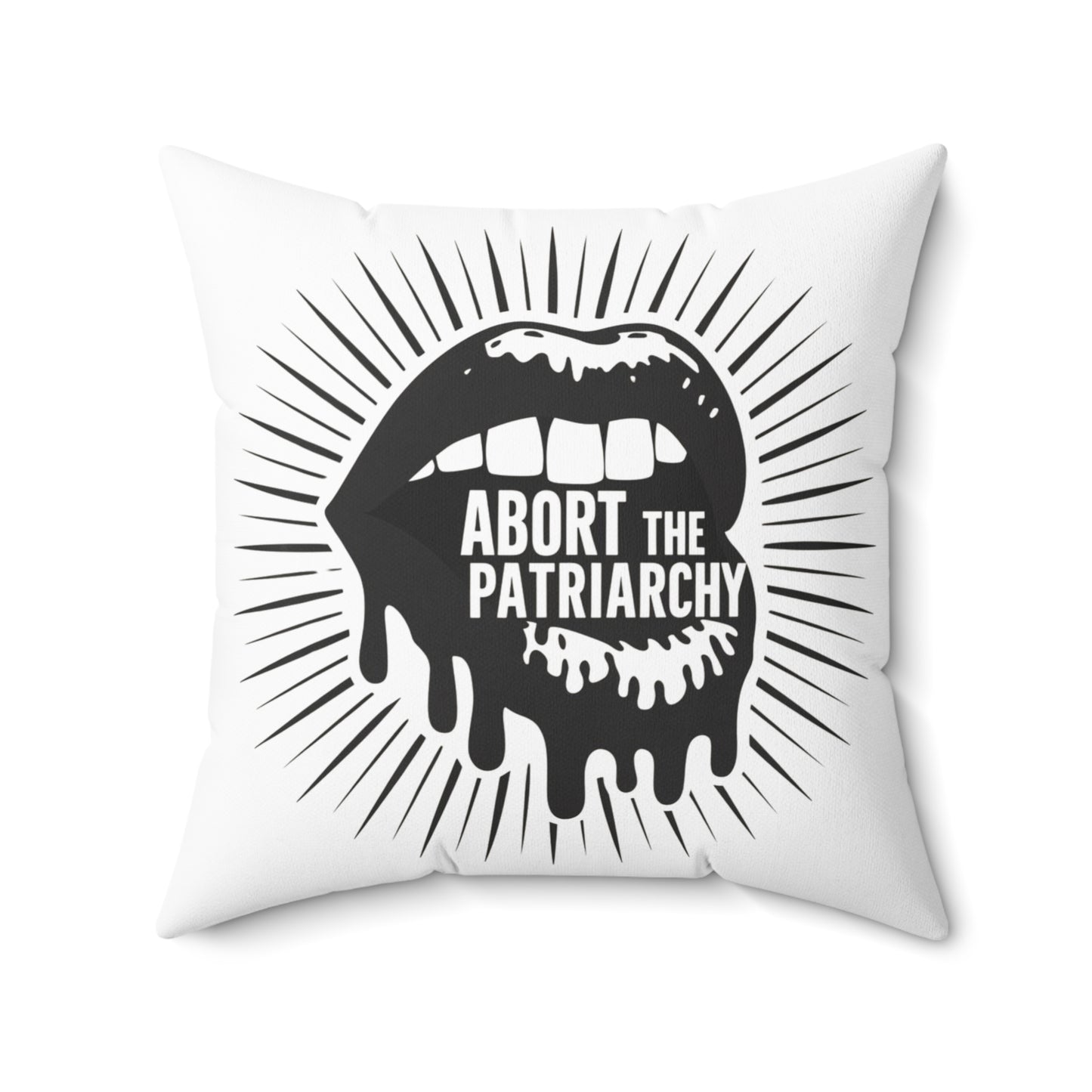 Abort The Spun Polyester Square Pillow