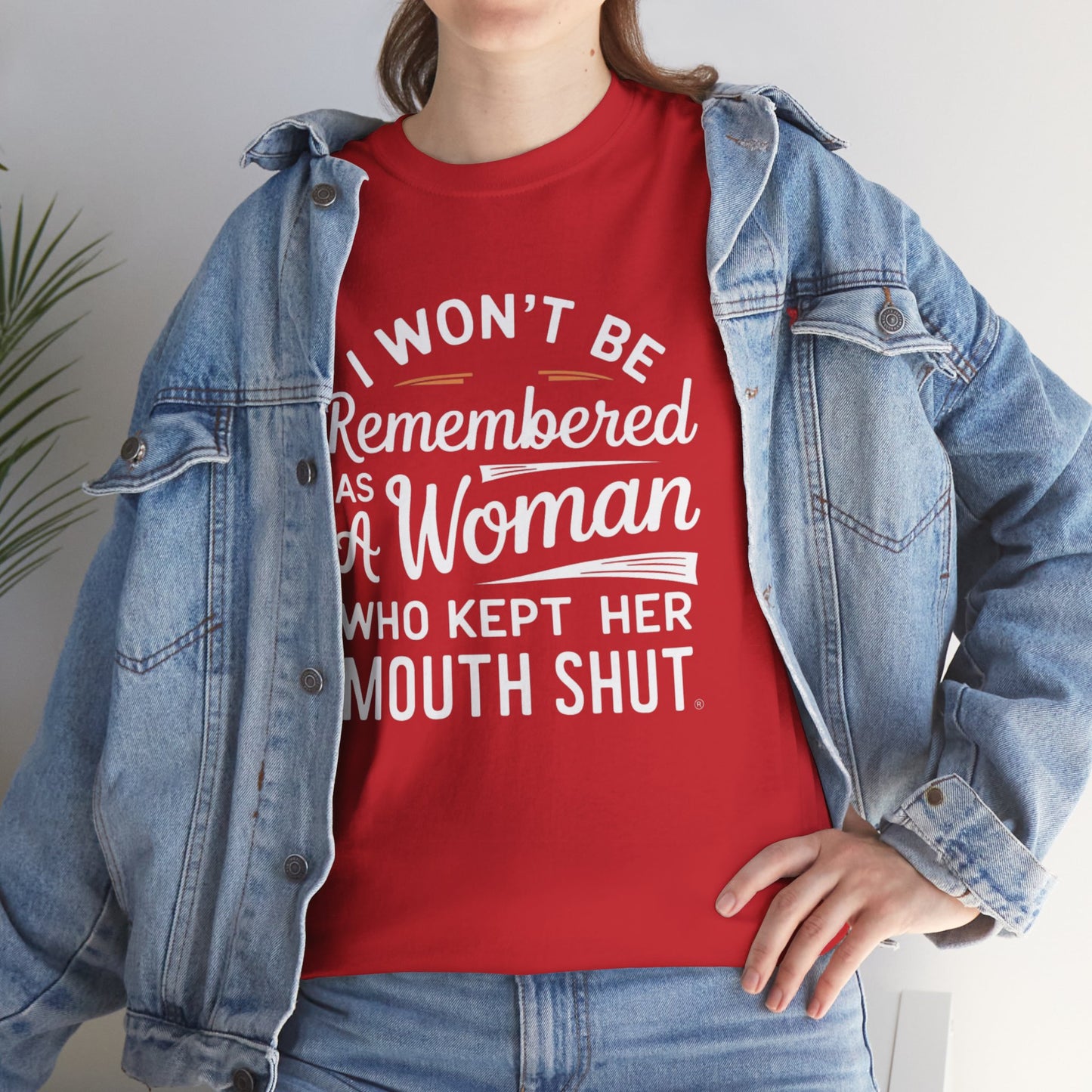 I WON'T Be Printed  T Shirt with Hearts