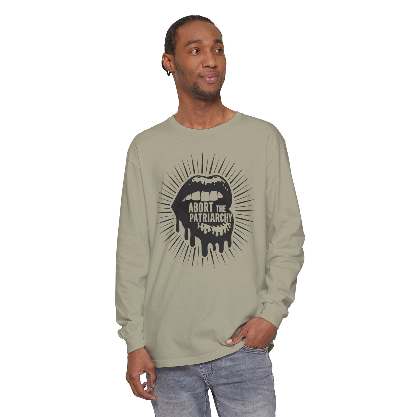 Abort The Women Garment-dyed Long Sleeve T-Shirt