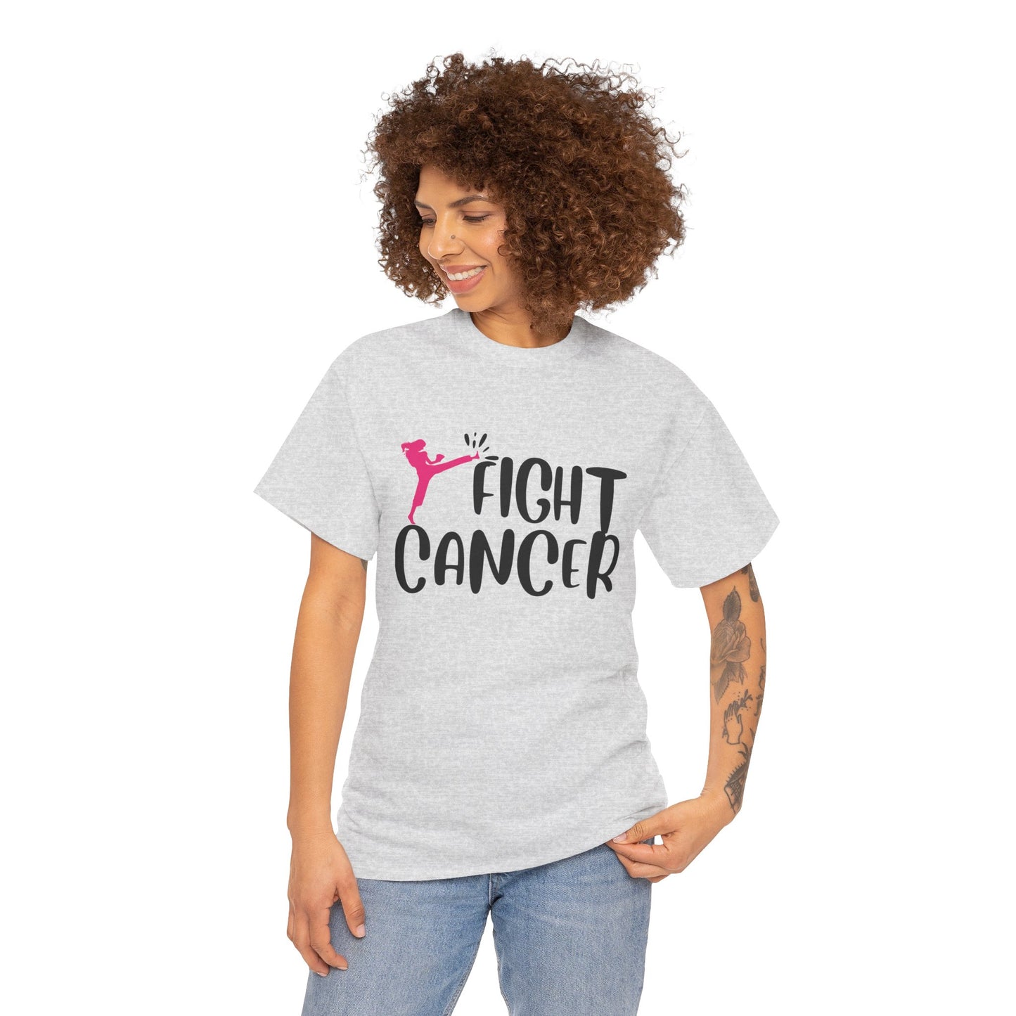 Fight Cancer Unisex Heavy Cotton Tee