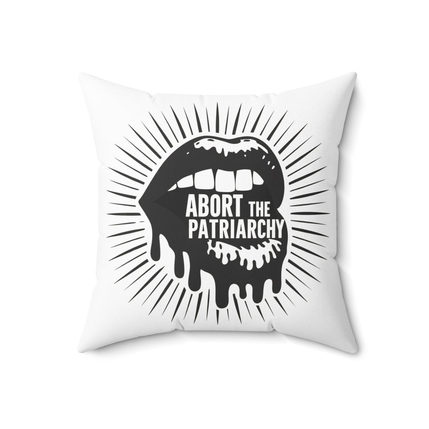 Abort The Spun Polyester Square Pillow