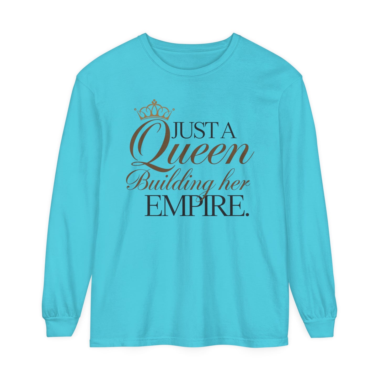 Just A Women Garment-dyed Long Sleeve T-Shirt