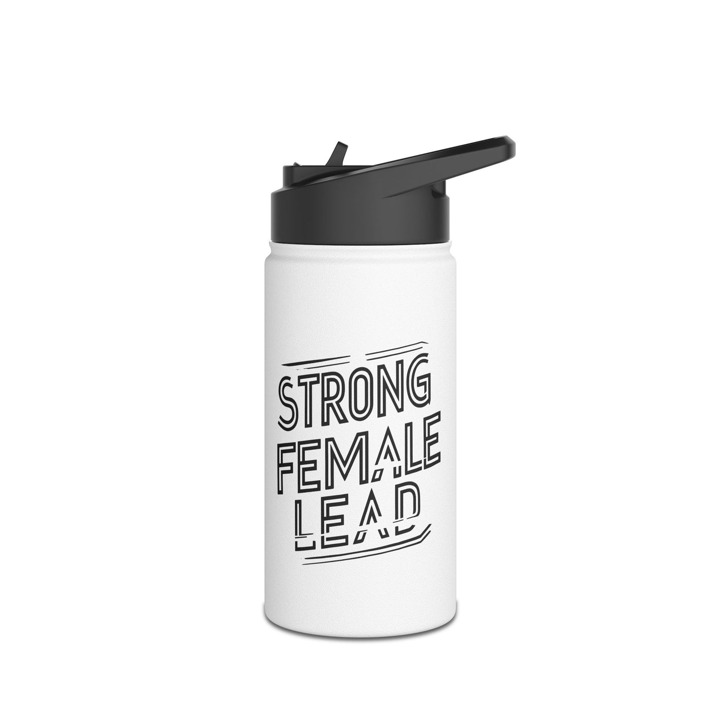 Strong Female Stainless Steel Water Bottle, Standard Lid
