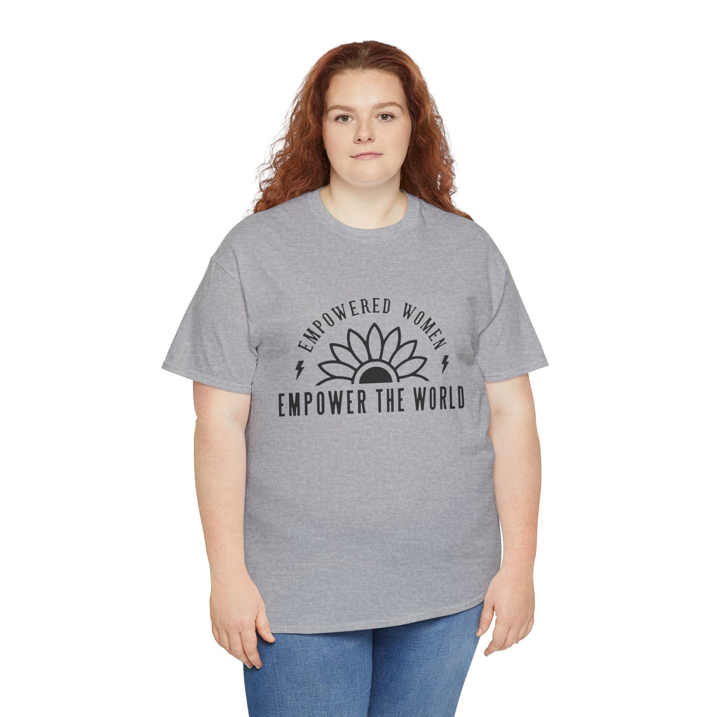 Empowered Women Printed T Shirt with Hearts