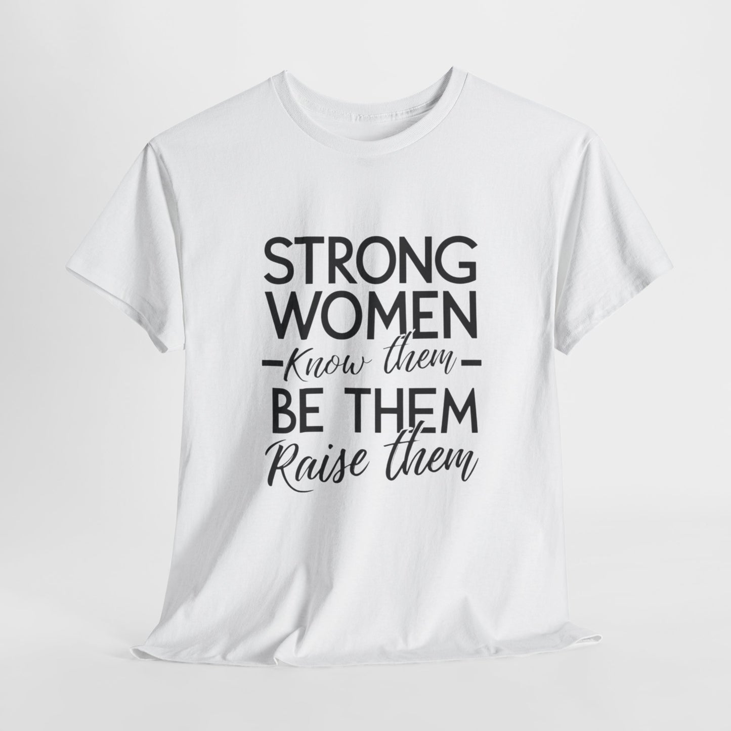 Strong Women Printed T Shirt with Hearts