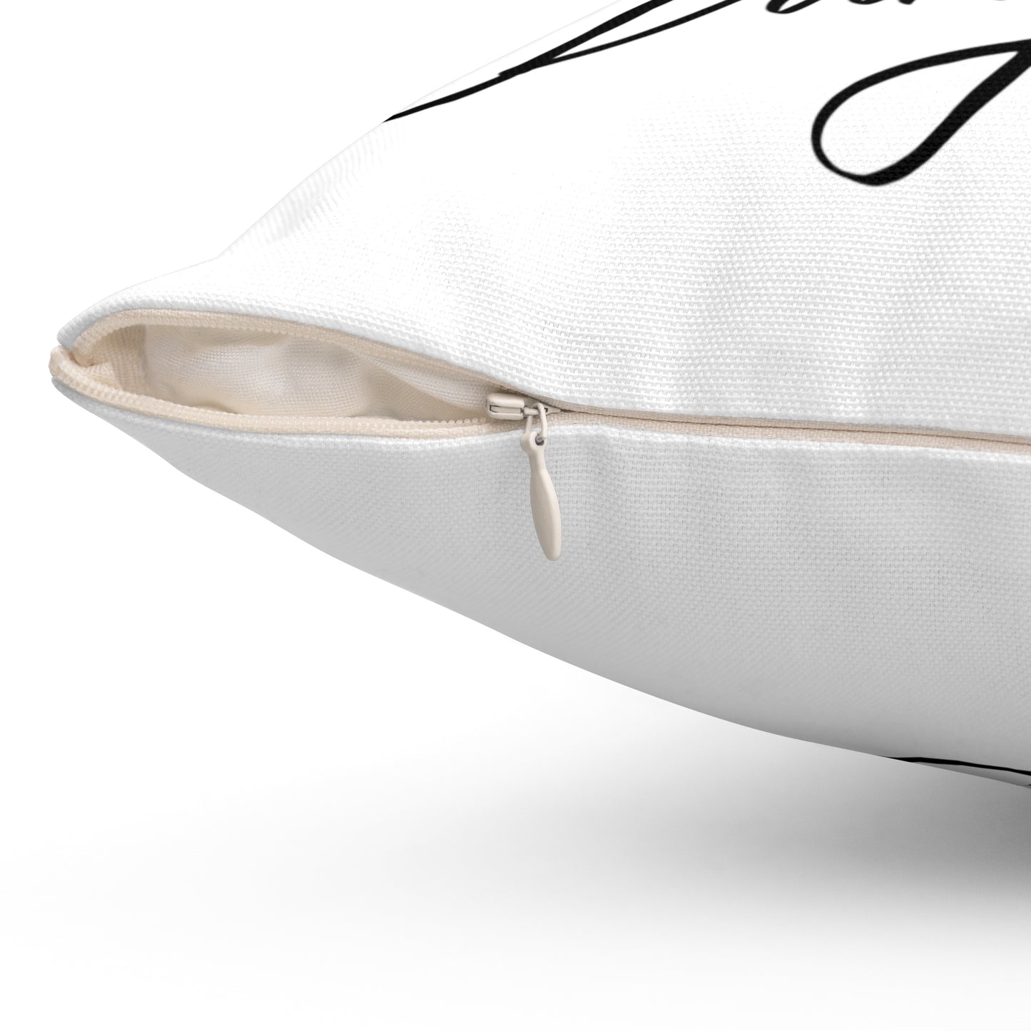 A Woman Spun Polyester Square Pillow