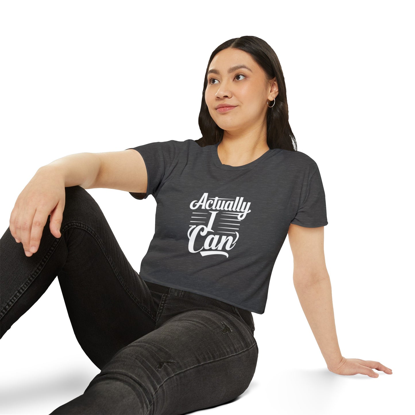 Actually I Can Women's Festival Crop Top