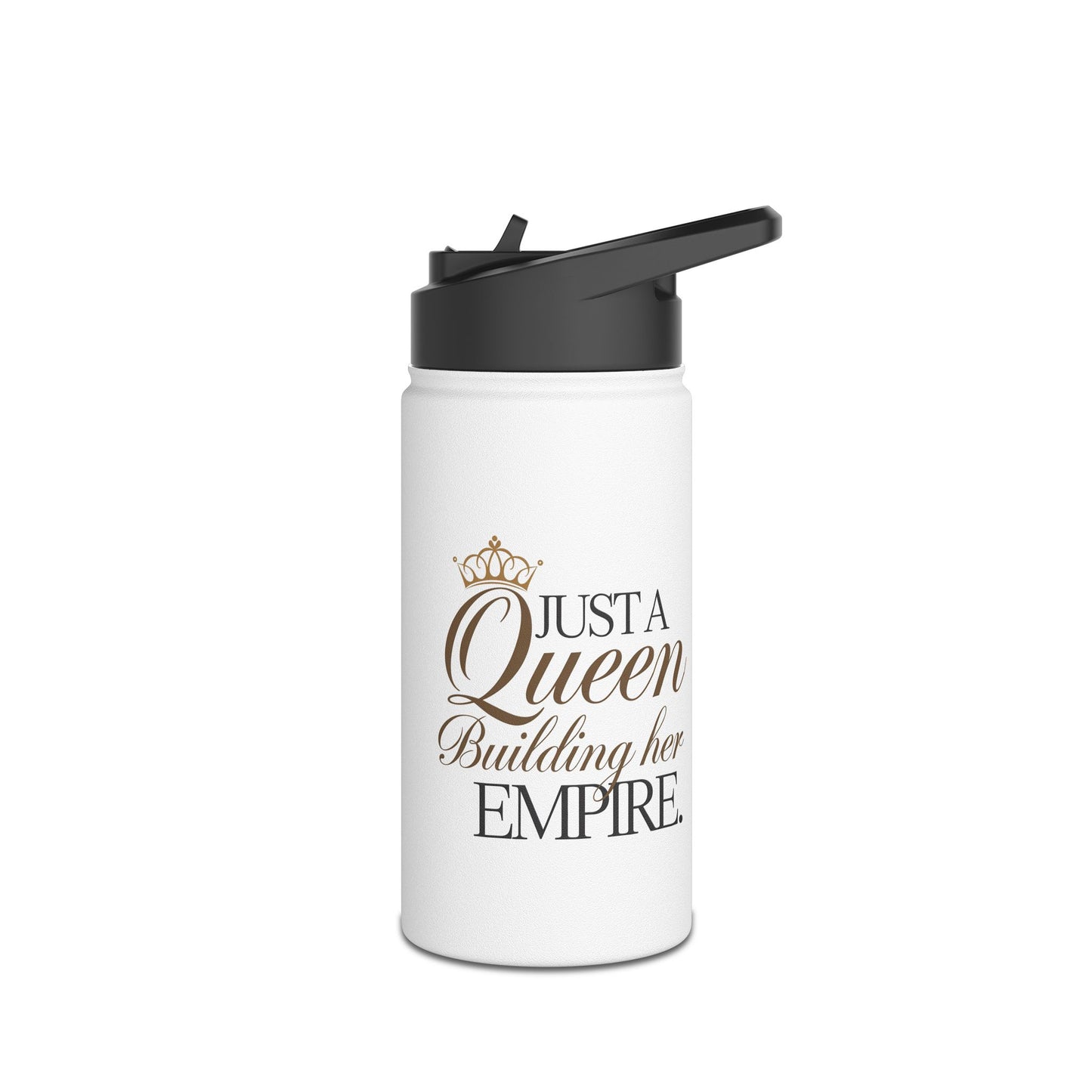 Just A Queen  Stainless Steel Water Bottle, Standard Lid