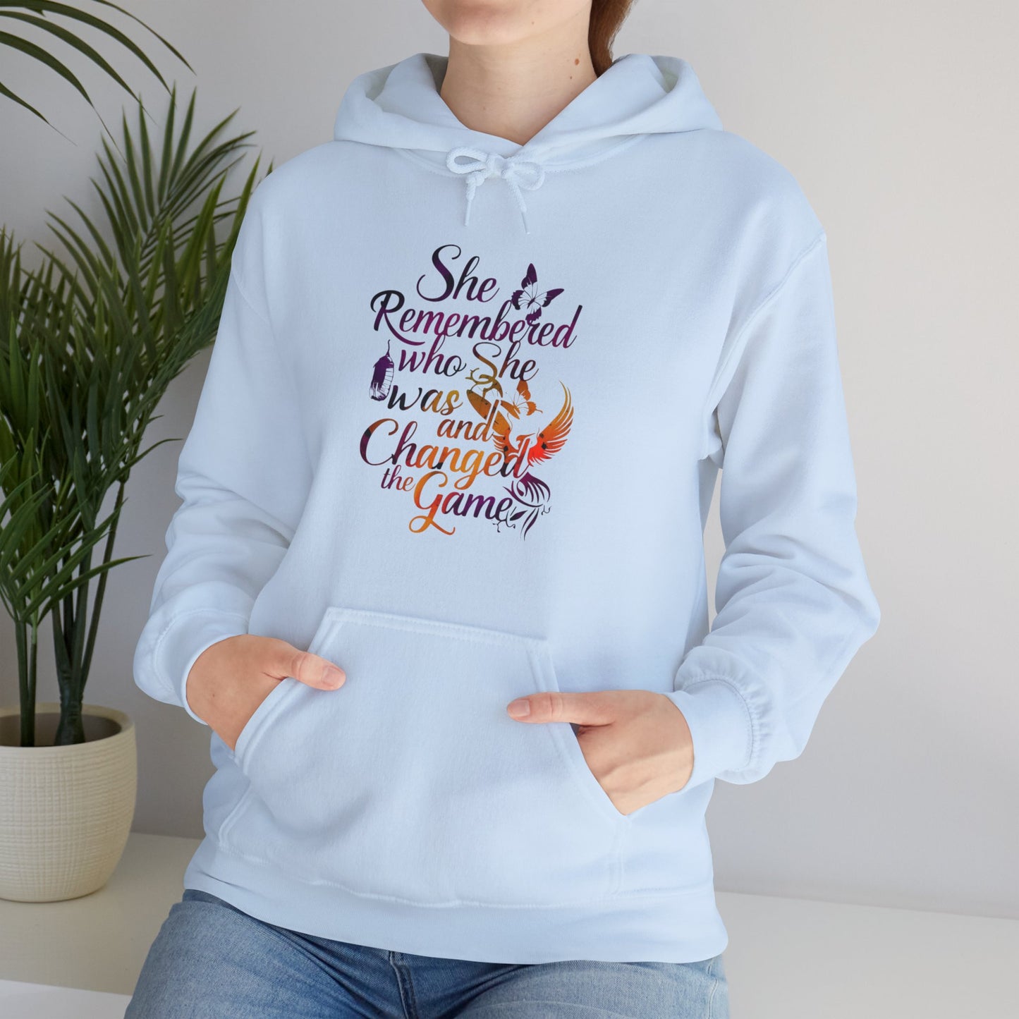 She Remembered Printed Unisex Heavy Blend™ Hooded Sweatshirt