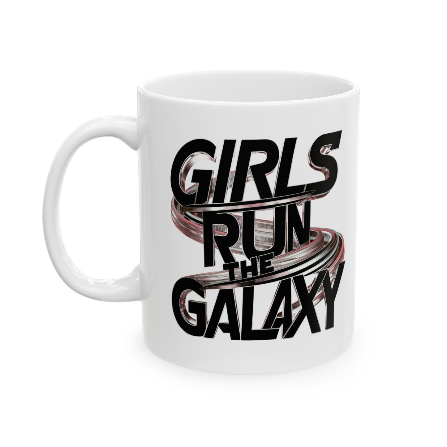 Girls Run Printed Ceramic Mug, (11oz, 15oz)