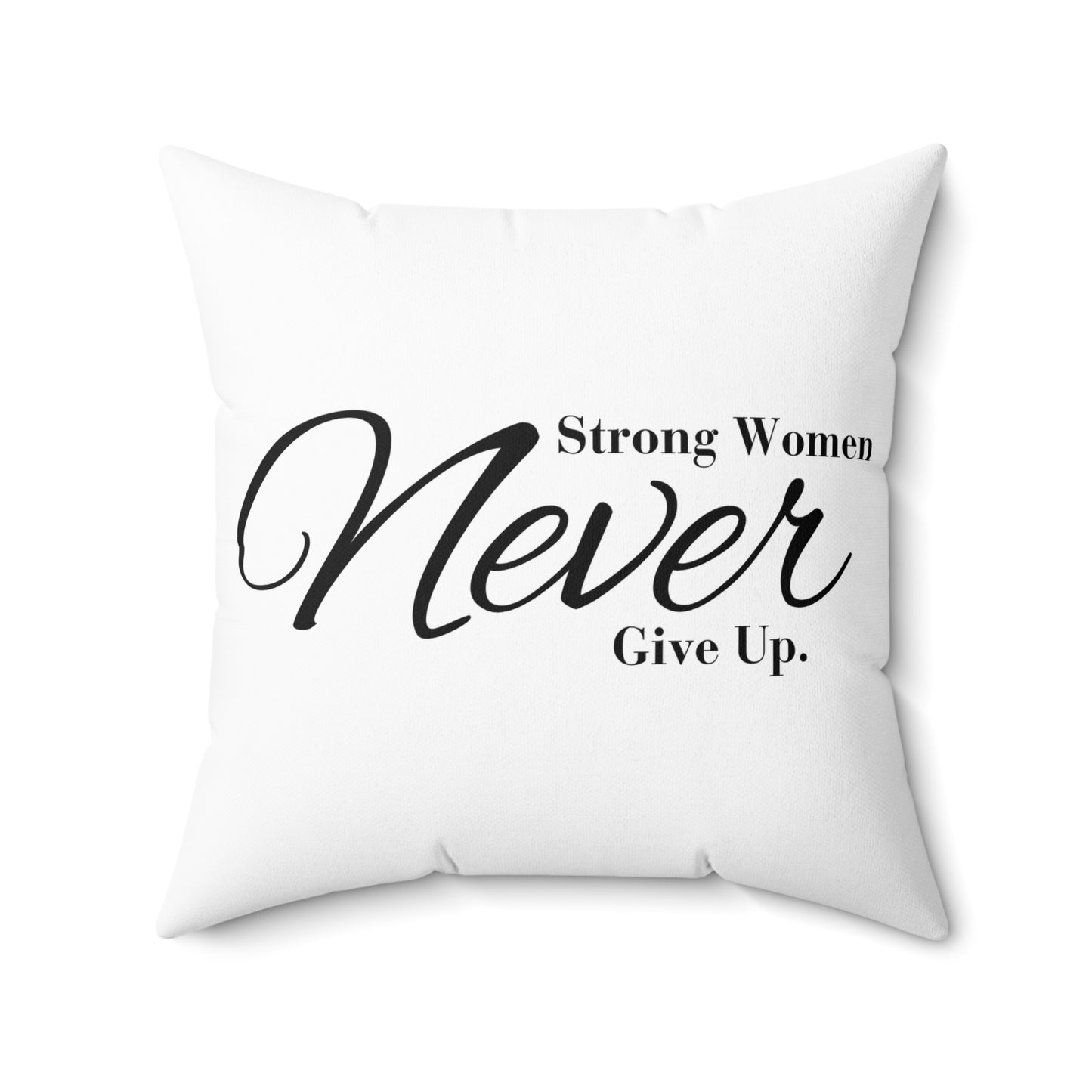 Strong Women Spun Polyester Square Pillow
