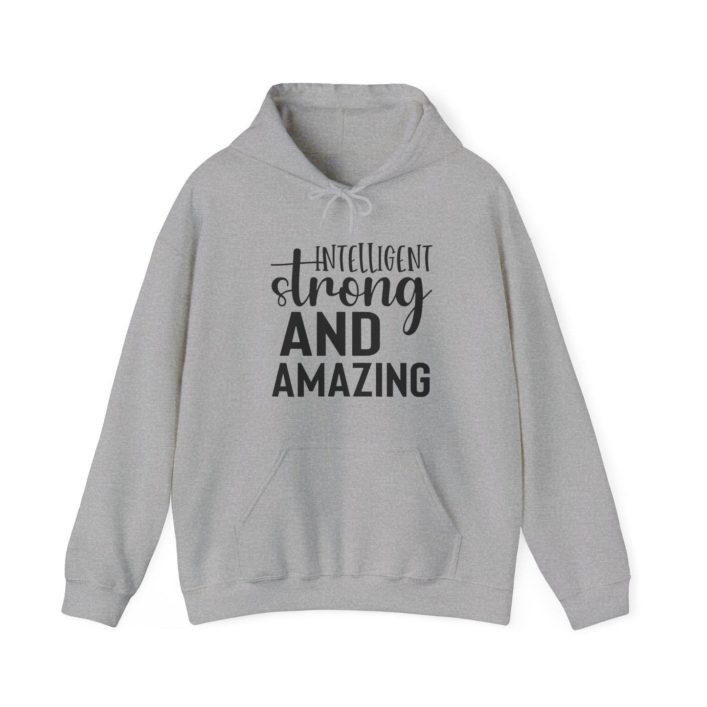 Intelligent Strong And Amazing Unisex Heavy Blend™ Hooded Sweatshirt