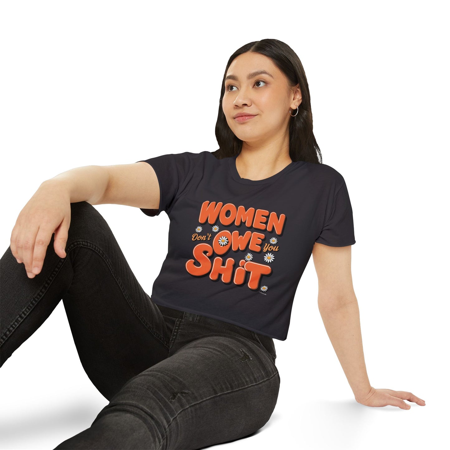 Women Don't Women's Festival Crop Top