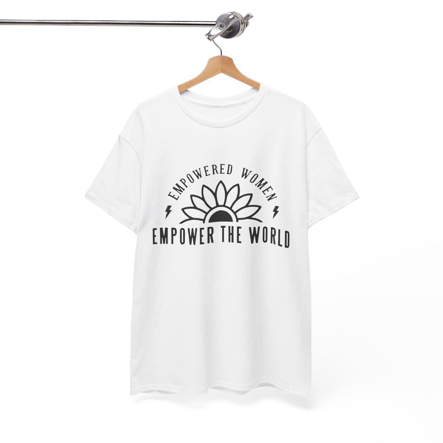 Empowered Women Printed T Shirt with Hearts