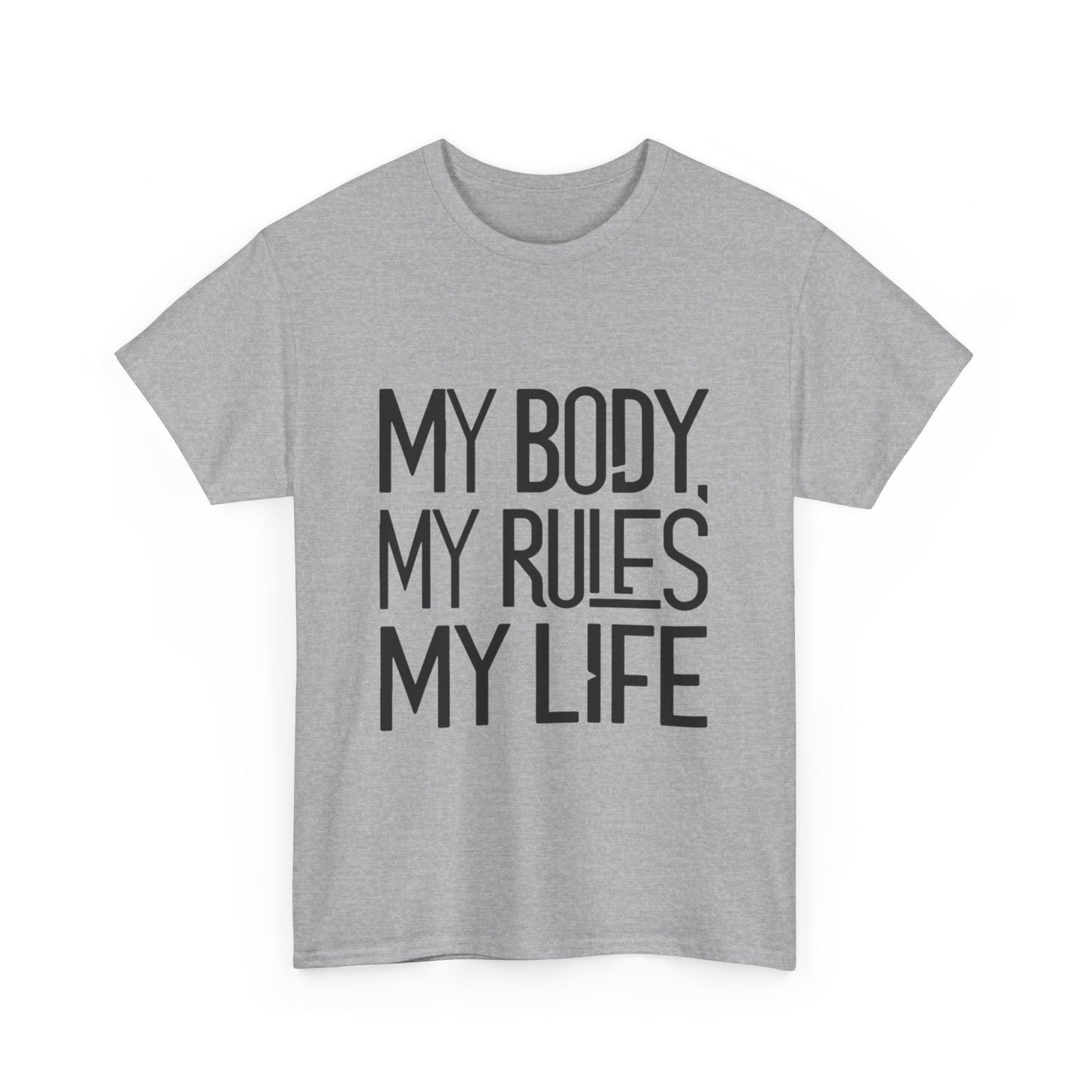 My Body, My Rules Women Heavy Cotton Tee