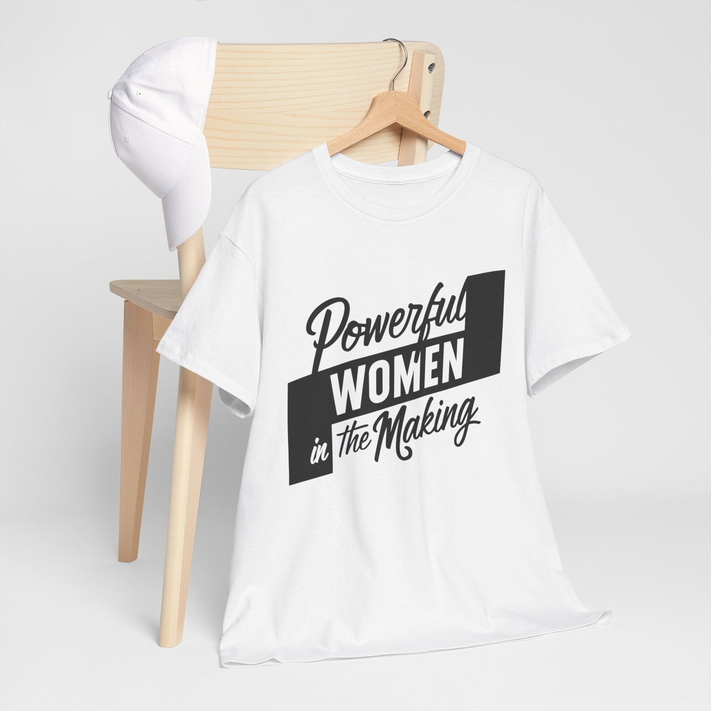 Powerful Women Printed T Shirt with Hearts