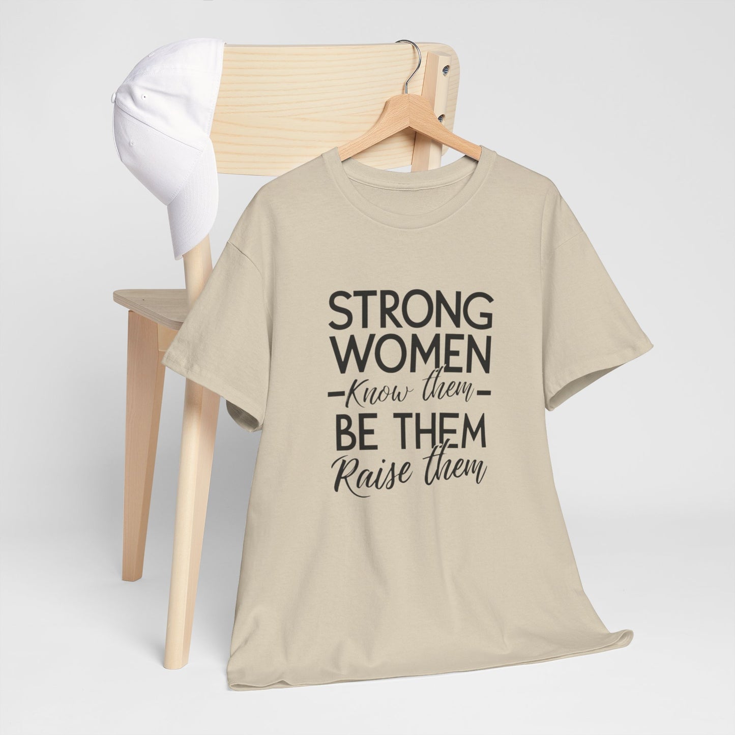 Strong Women Printed T Shirt with Hearts