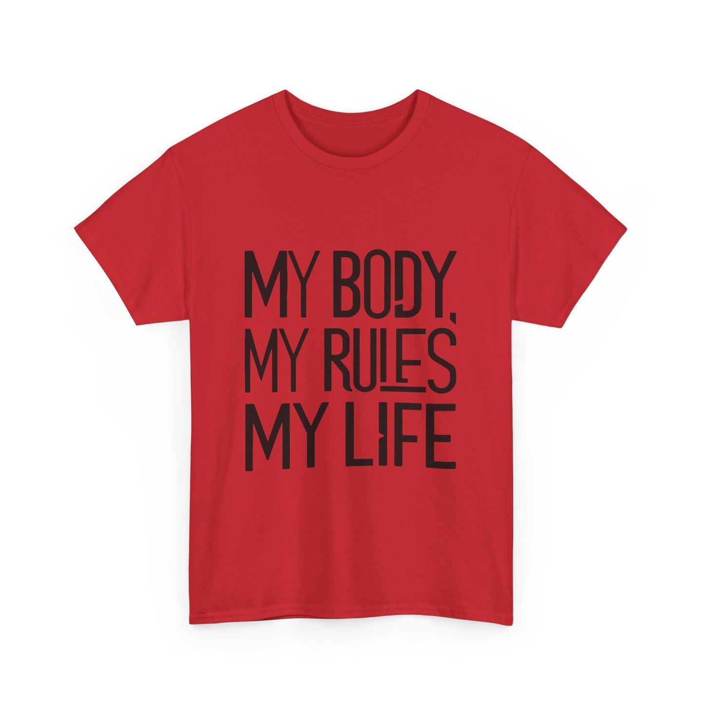 My Body, My Rules Women Heavy Cotton Tee