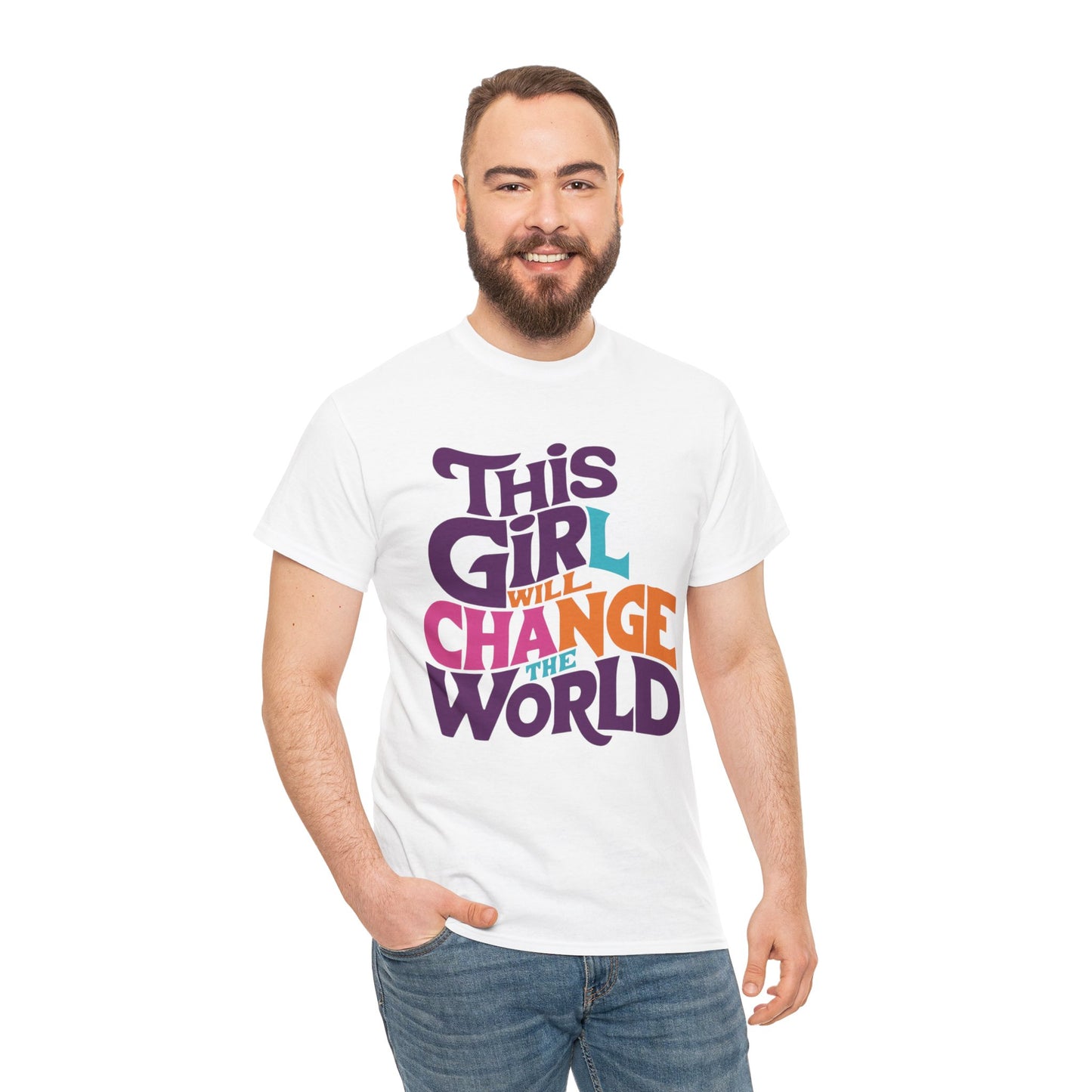 This Girl Printed  T Shirt with Hearts