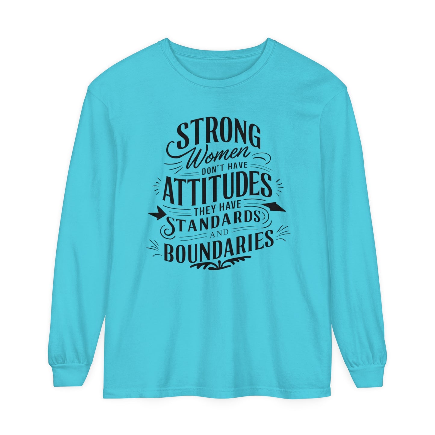 Strong Women Women Garment-dyed Long Sleeve T-Shirt