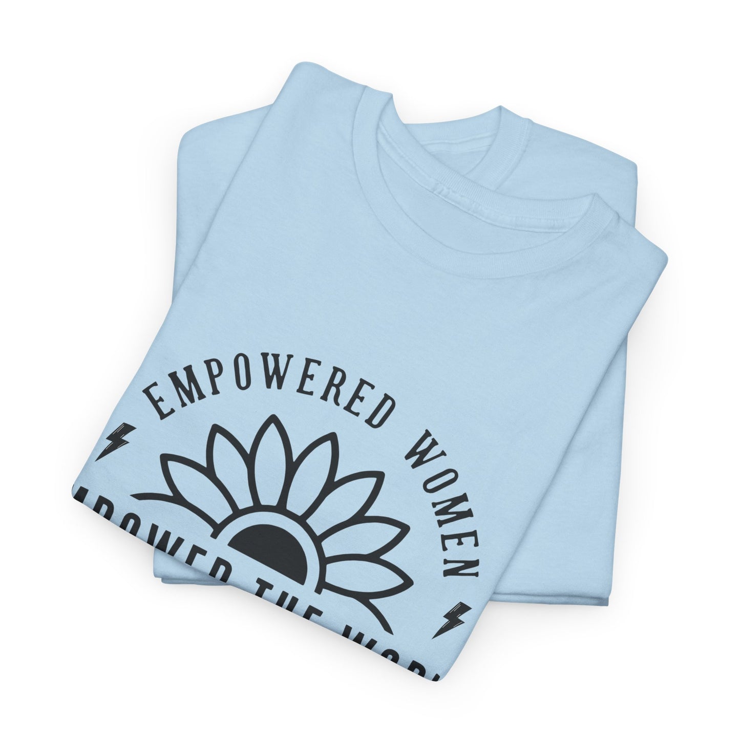 Empowered Women Printed T Shirt with Hearts