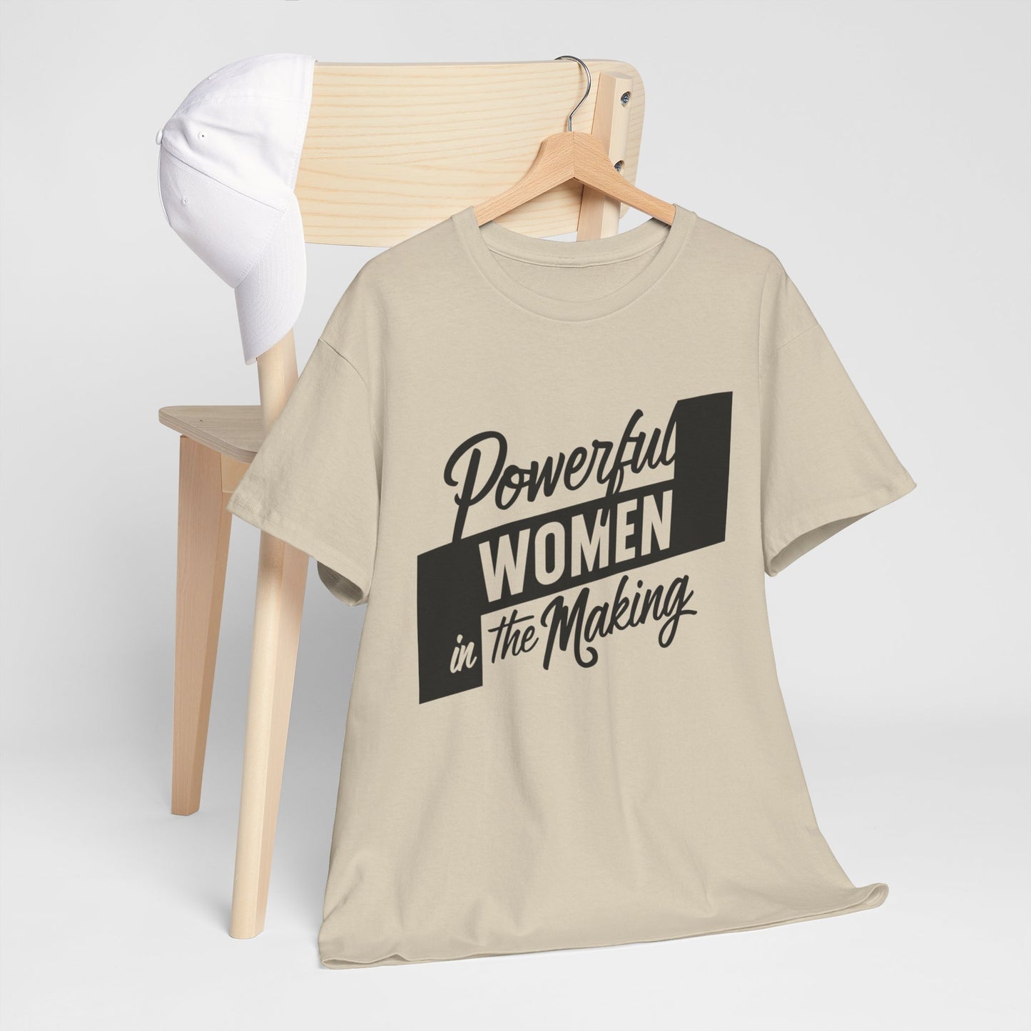 Powerful Women Printed T Shirt with Hearts