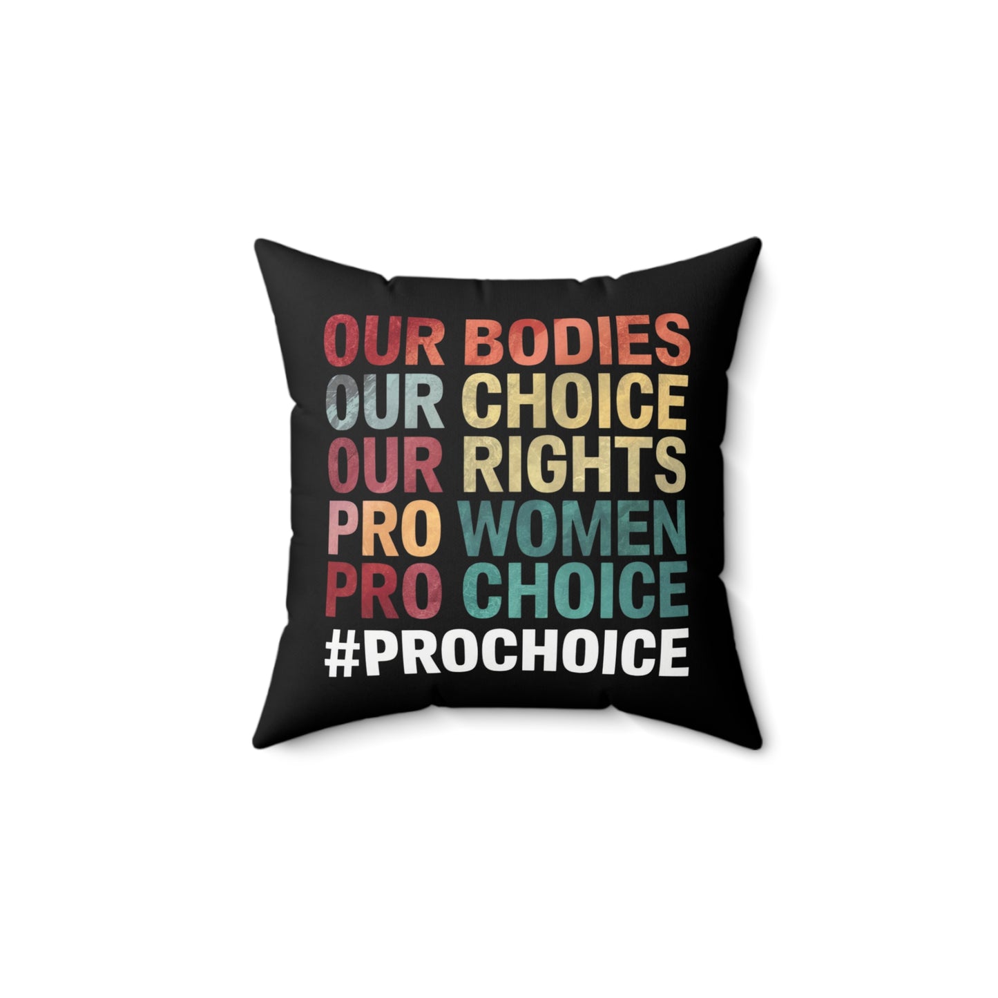 Our Bodies Spun Polyester Square Pillow