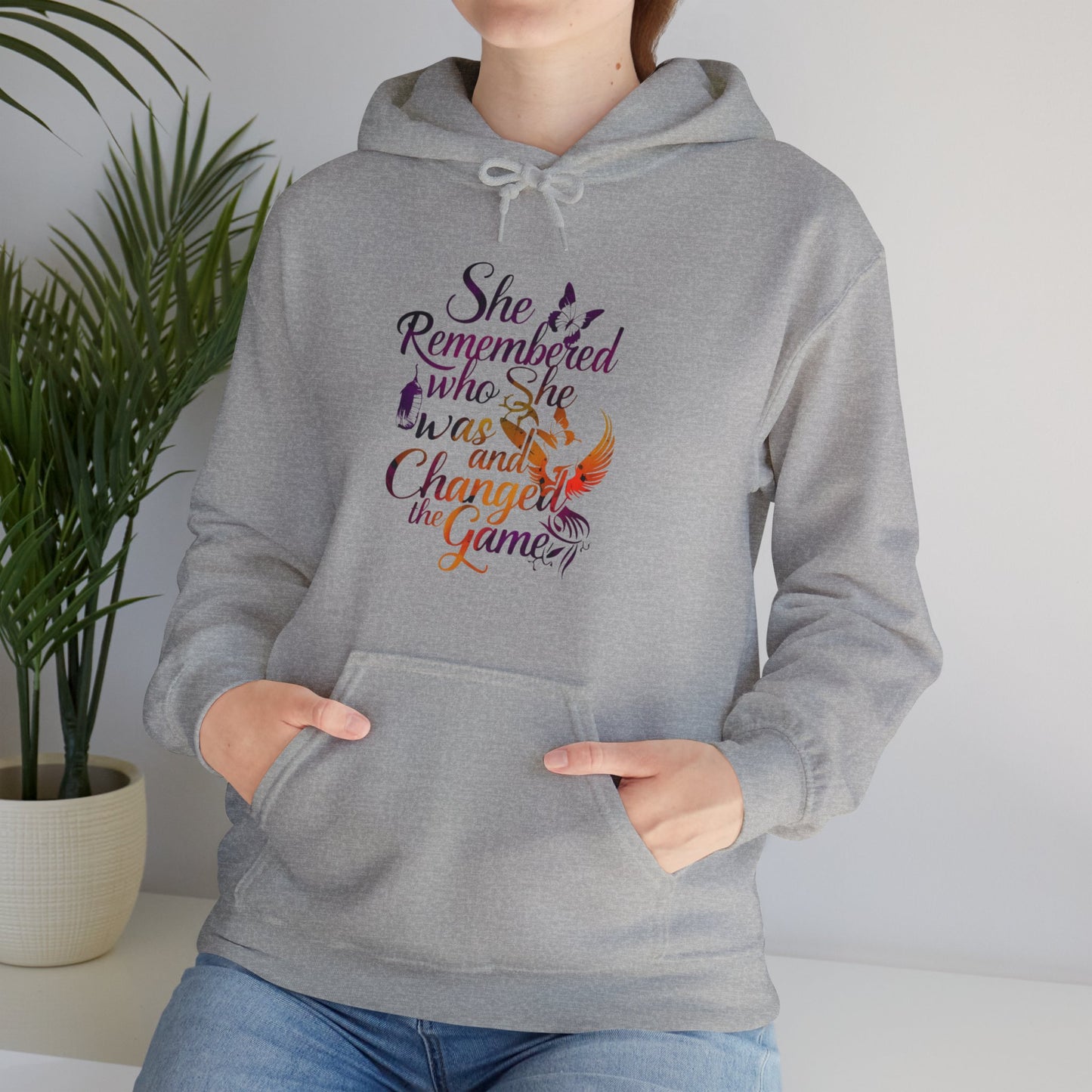 She Remembered Printed Unisex Heavy Blend™ Hooded Sweatshirt