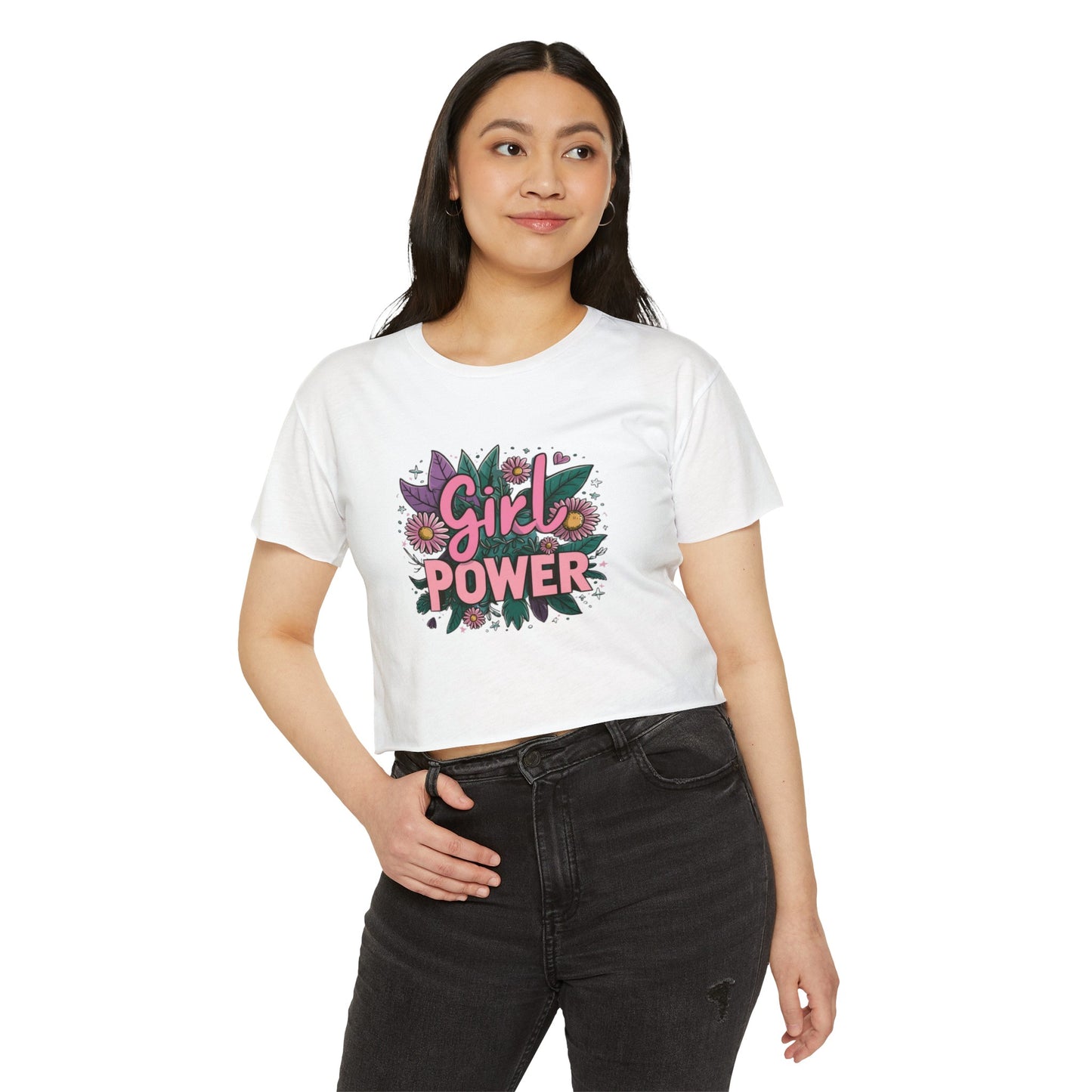 Girl Power Women's Festival Crop Top