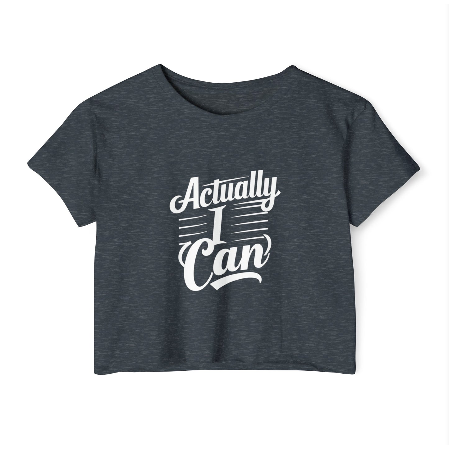 Actually I Can Women's Festival Crop Top