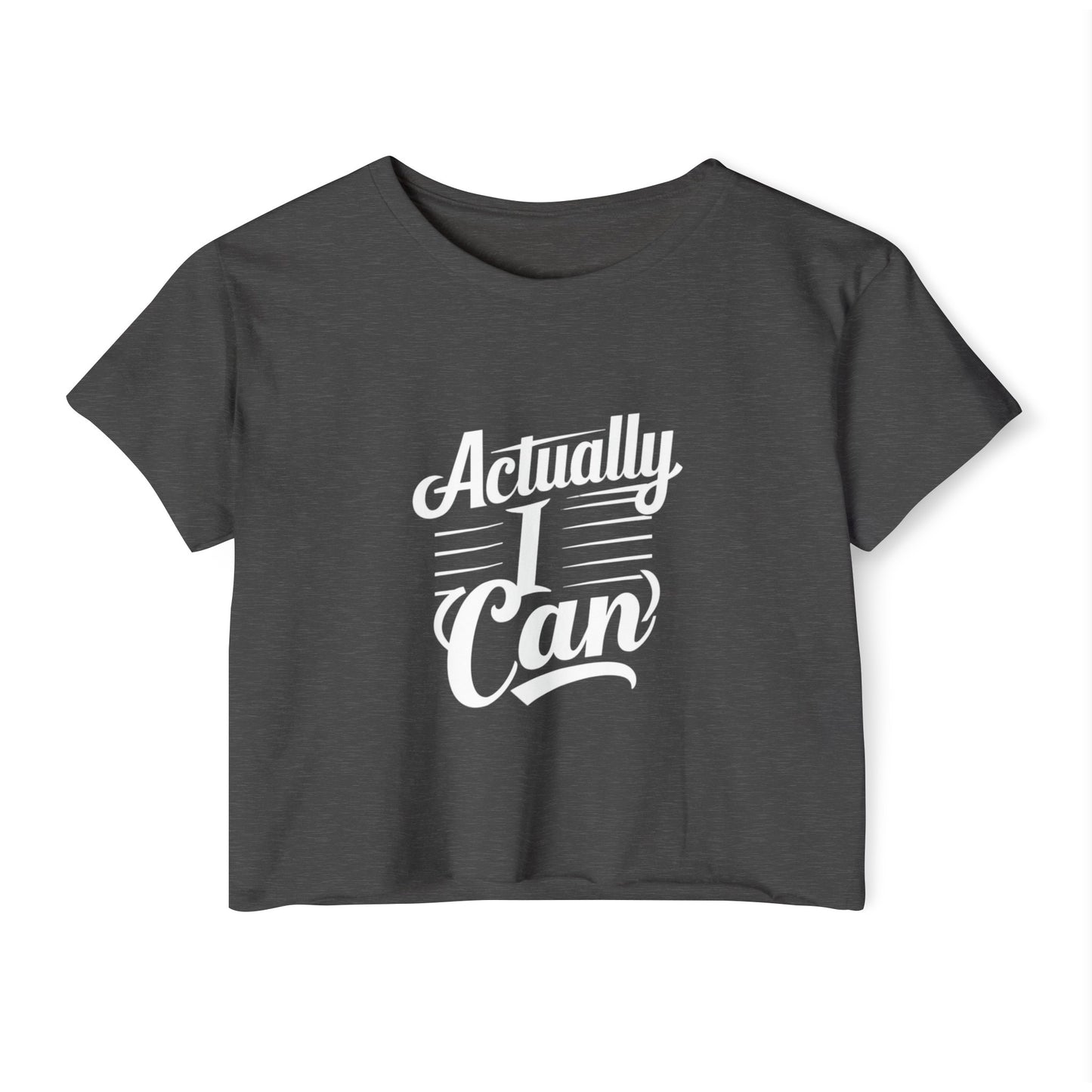 Actually I Can Women's Festival Crop Top