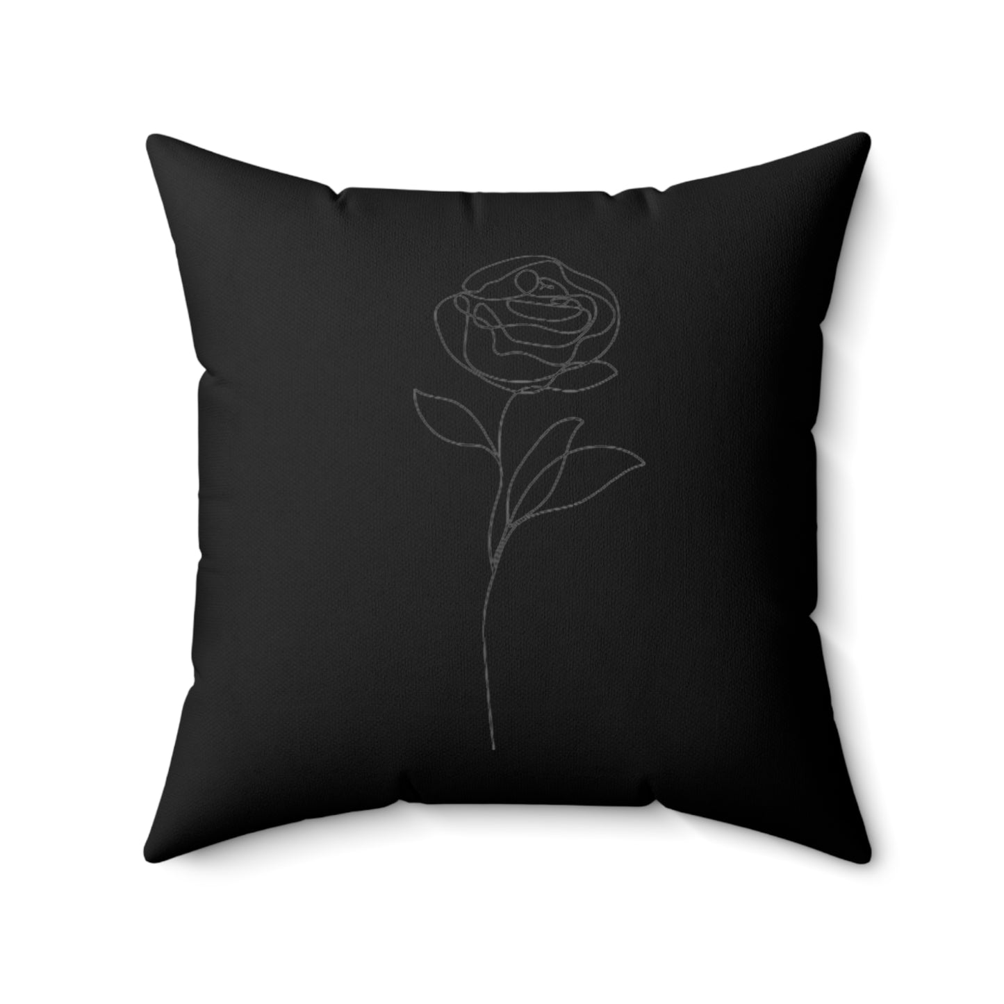 Flower  Spun Polyester Square Pillow